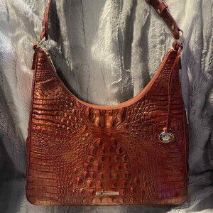 Brahmin Copper Leather Shoulder Bag